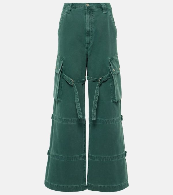 Agolde Vivian Strap mid-rise wide-leg jeans