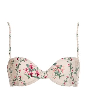 Agua by Agua Bendita - Magdalena Floral Underwire Bikini Top - White - L - Moda Operandi