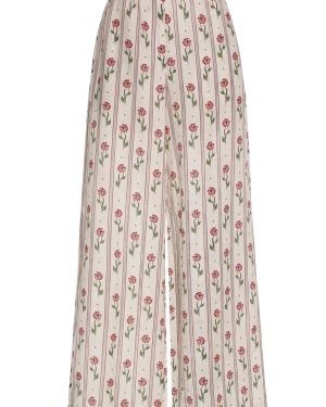 Agua by Agua Bendita - Tota Patterned Wide-Leg Pants - White - XL - Only At Moda Operandi