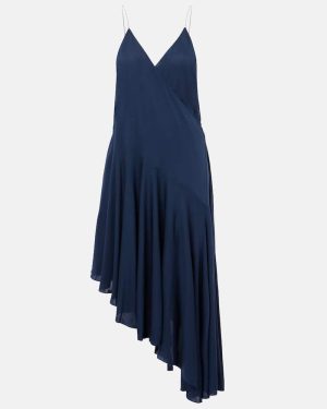 Alaia Asymmetric jersey slip dress