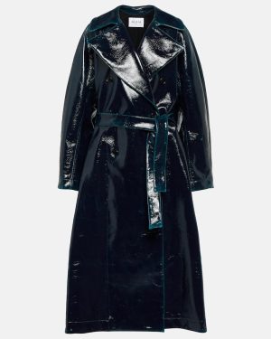 Alaia Coated wool-blend trench coat