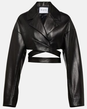Alaia Cropped leather jacket