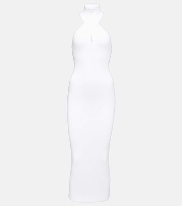 Alaia Halterneck bodycon midi dress