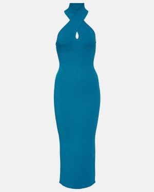 Alaia Halterneck bodycon midi dress