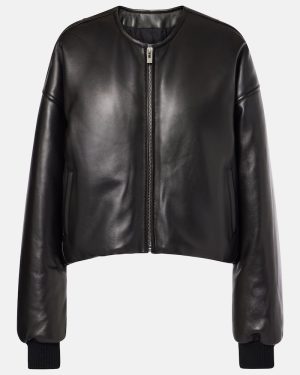 Alaia Leather bomber jacket