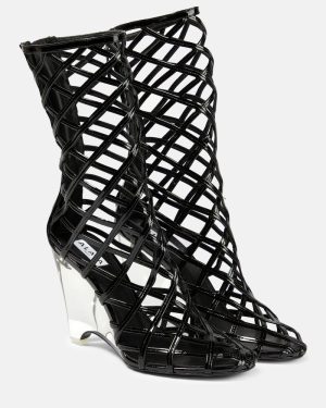 Alaia Leather wedge ankle boots
