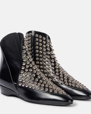 Alaia Studded leather ankle boots