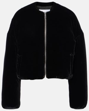 Alaia Velvet bomber jacket