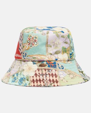 Alemais Bianca floral cotton drill bucket hat