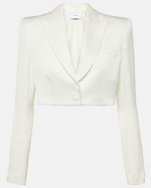 Alex Perry Cropped satin blazer