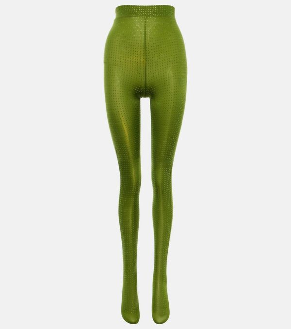 Alex Perry Crystal-embellished jersey tights