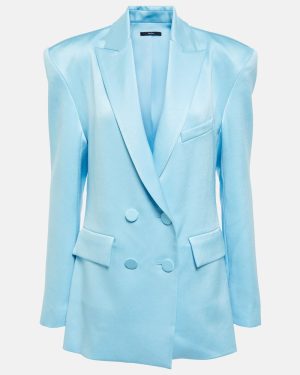 Alex Perry Wells crepe satin blazer