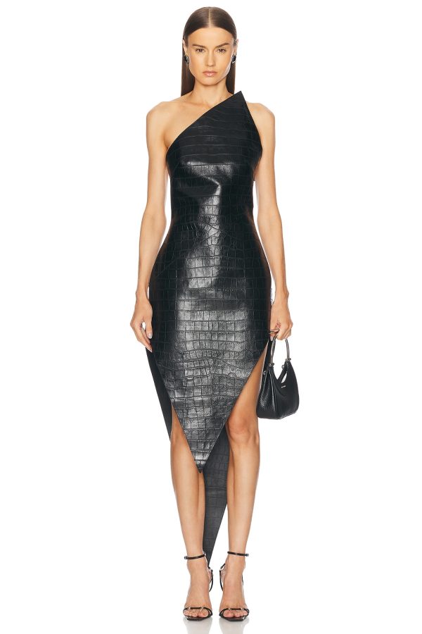 Alexander Wang Asymmetric Pointed Hem Dress in Black - Black. Size 2 (also in ).