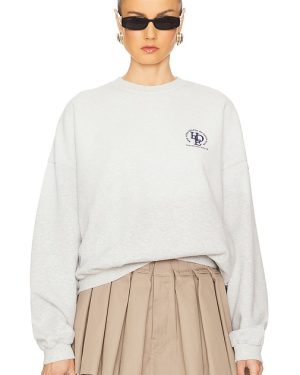 Alexander Wang Graphic Unisex Crewneck Sweatshirt in Light Grey. Size M, S, XS.