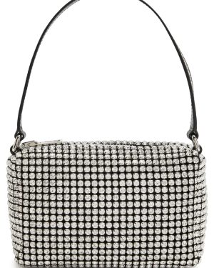 Alexander Wang Heirness Crystal-embellished Mesh top Handle bag - White - One Size