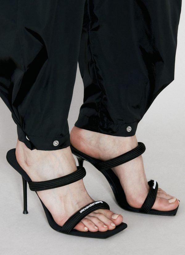 Alexander Wang Julie Tubular Heeled Sandals - Woman Heels Black Eu - 37