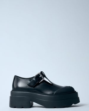 Alexander Wang Mary Jane Tova Platform Shoes - Woman Platforms Black Eu - 37