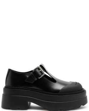 Alexander Wang Tova 65 Leather Platform Mary Jane Shoes - Black - 41 (IT41/ UK8)