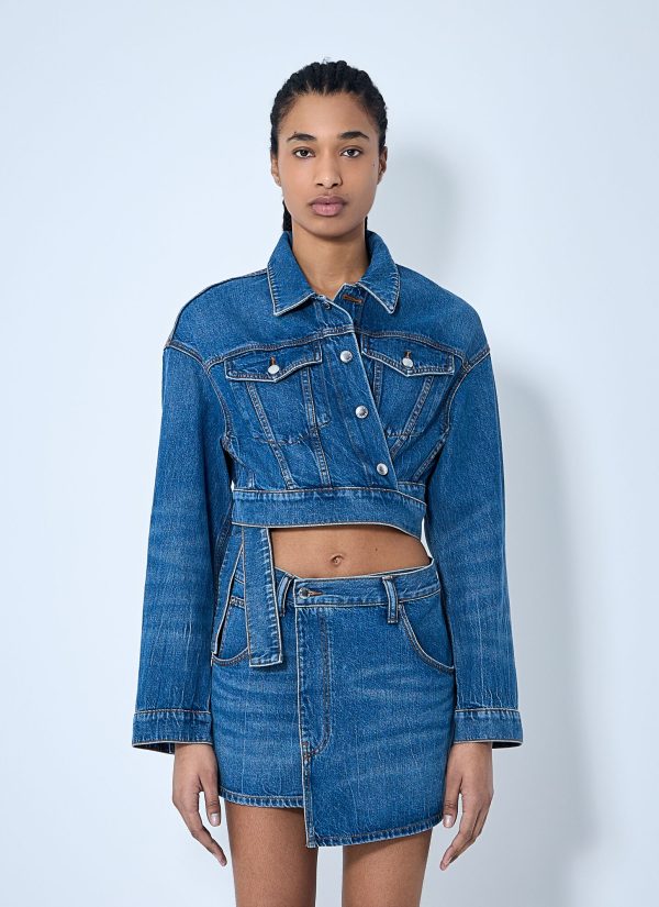 Alexander Wang Wrapped Tucker Jacket - Woman Jackets Blue M