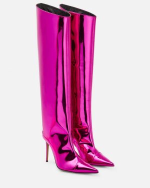 Alexandre Vauthier Metallic over-the-knee boots