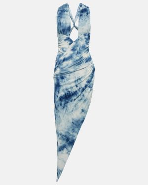 Alexandre Vauthier Printed cut-out midi dress