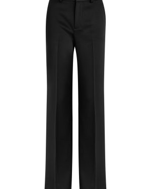 Alice + Olivia Keaton Straight-leg Satin Trousers - Black - 8 (UK12 / M)