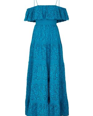 Alice + Olivia Kia Broderie Anglaise Maxi Dress - Blue - 12