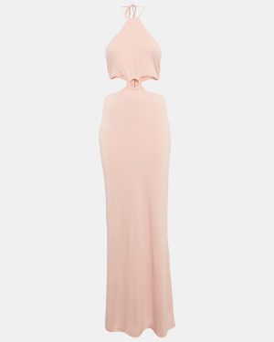 Alice + Olivia Pink Jersey Marguerite Cut-Out Maxi Dress M