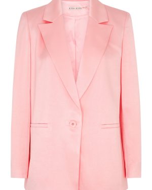 Alice + Olivia Shan Satin Blazer - Light Pink - 16