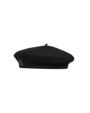 AllSaints Glazed Leather Cap - Black