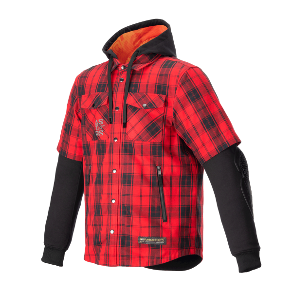 Alpinestars MO.ST.EQ Tartan Shirt Flame Red Black, Size: XXL