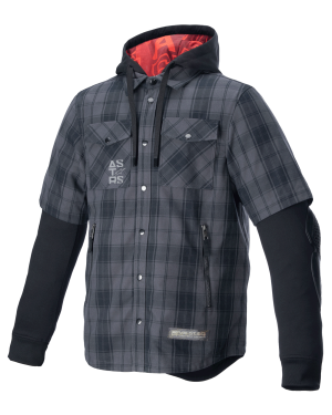 Alpinestars MO.ST.EQ Tartan Shirt Tar Gray Black, Size: XXL