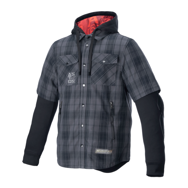 Alpinestars MO.ST.EQ Tartan Shirt Tar Gray Black, Size: XXL
