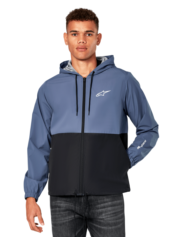 Alpinestars Speeder Windbreaker Jacket Slate Blue Blk, Size: XXL