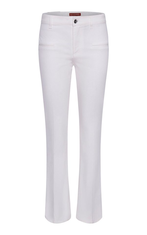 Altuzarra - Serge Denim Bootcut Pants - White - FR 36 - Moda Operandi