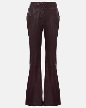 Altuzarra Serge leather bootcut pants