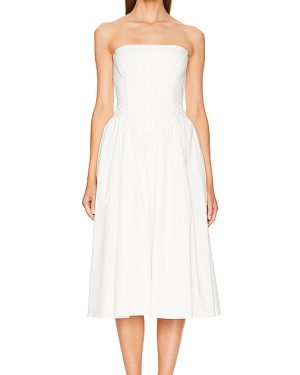 Amanda Uprichard Strapless Holland Dress in White. Size M, S, XL.