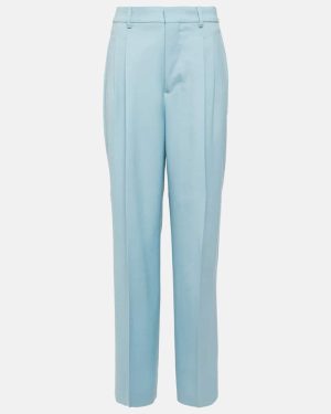 Ami Paris High-rise wide-leg wool pants