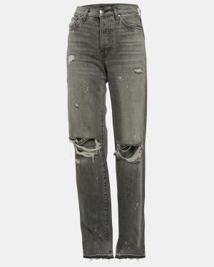 Amiri Grey Denim Ripped Jeans M Waist 26"