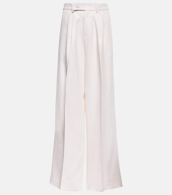 Amiri Pleated high-rise wide-leg pants