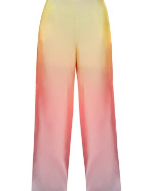 Andrea Iyamah - Bata Satin Straight-Leg Pants - Multi - XS - Moda Operandi