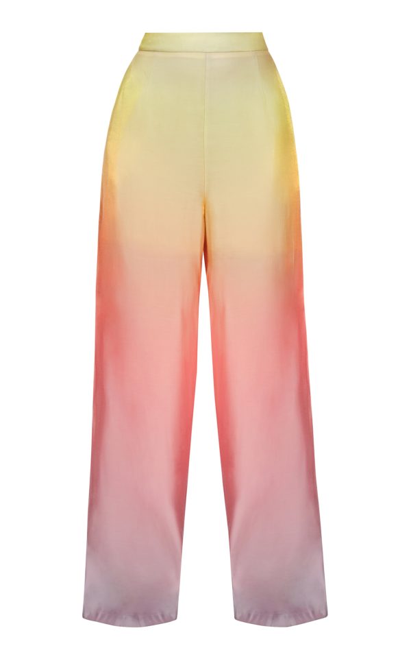 Andrea Iyamah - Bata Satin Straight-Leg Pants - Multi - XS - Moda Operandi