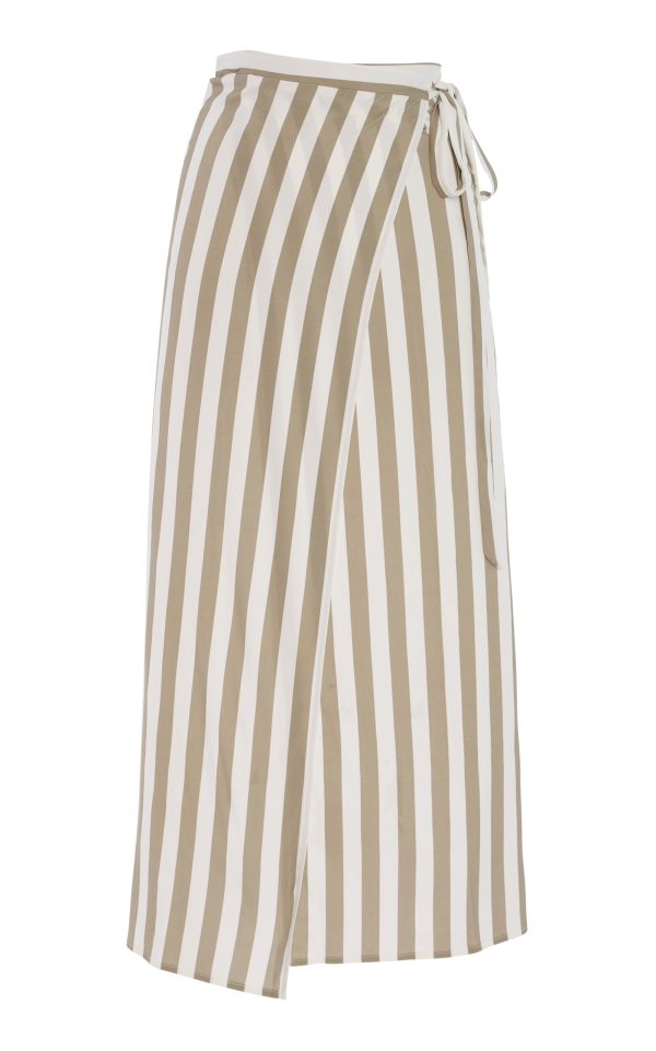 Anemos - Maxi Wrap Skirt - Stripe - L - Moda Operandi