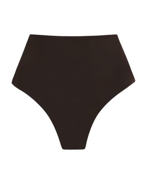 Anemos - The High-Waist Cheeky Bikini Bottom - Brown - L - Moda Operandi