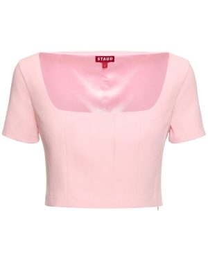 Anya Short Sleeve Crop Top