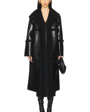Apparis Tilly Reversible Coat in Black. Size M, S, XL.