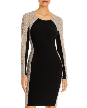 Aqua Beaded Shift Dress - Exclusive