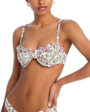 Aqua Swim Ruffled Underwire Bikini Top - Exclusive