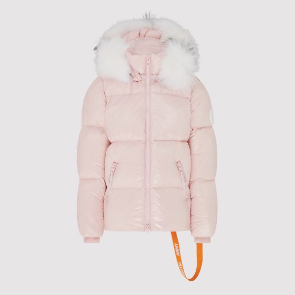 Arctic Army Women's Fur Puffer Jacket Pink / Medium | 100% Nylon Ciré