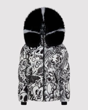 Arctic Army Women's Fur Puffer Jacket White / XL